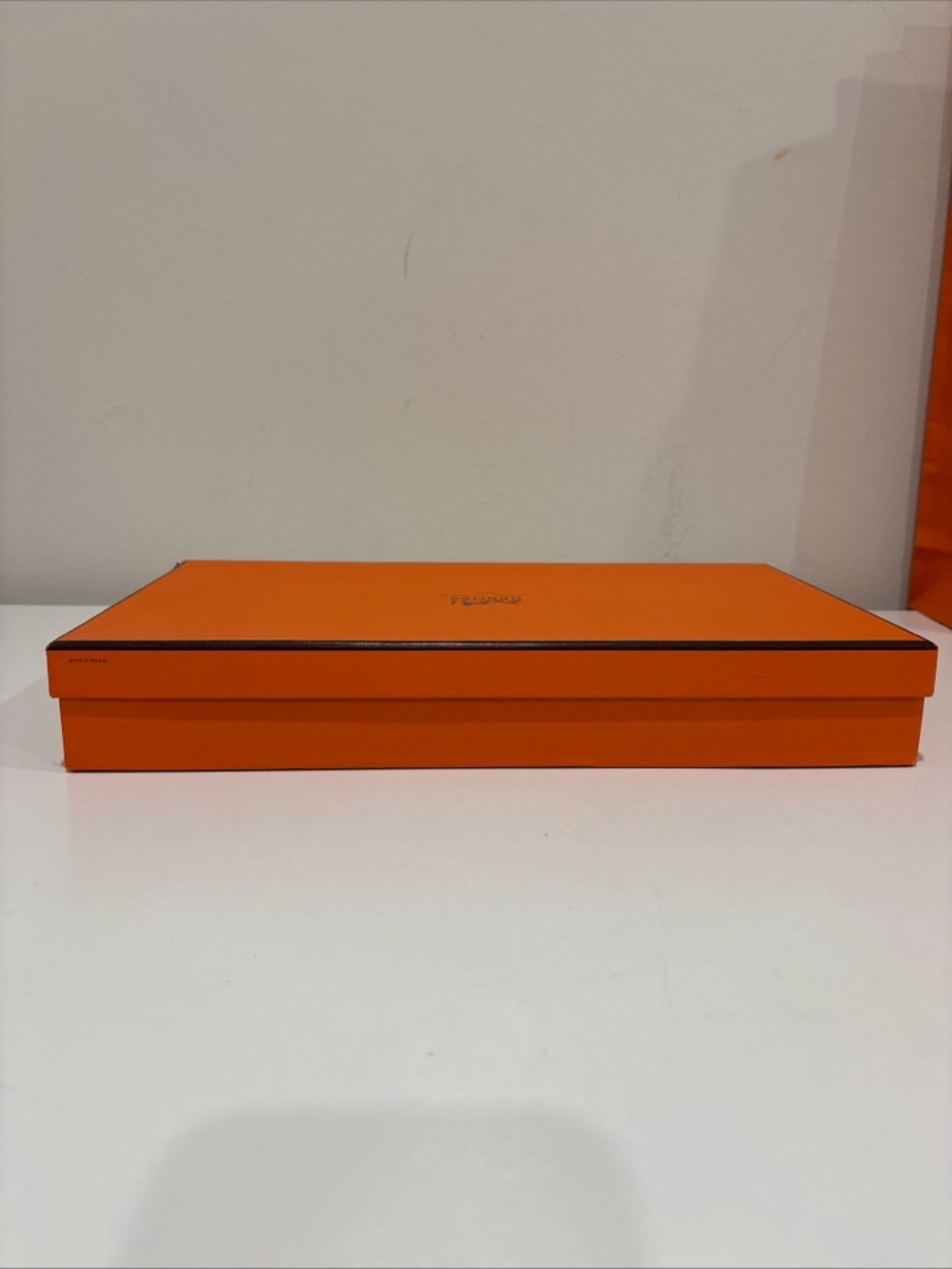 Authentic Hermes Empty Box 13.75” X 8.25” X 2” And Shopping Bag - Picture 5 of 13